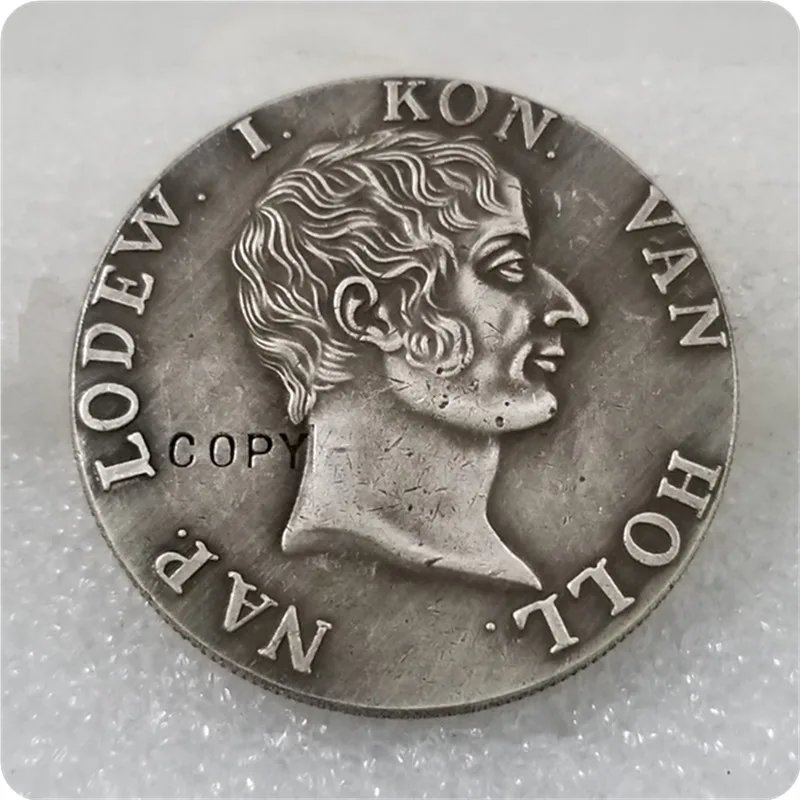 1808 голландская 50 студентов Королевство Холланд Серебряная Монета КОПИЯ