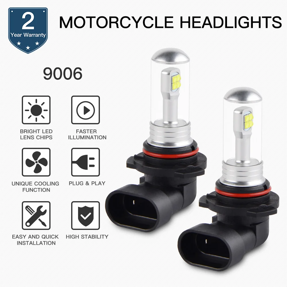 

NICECNC Motorcycle Headlight Lamp 9006 LED Bulbs For Yamaha Roadliner XV1900M Stratoliner Deluxe Midnight S XV1900CTS XV1900CT
