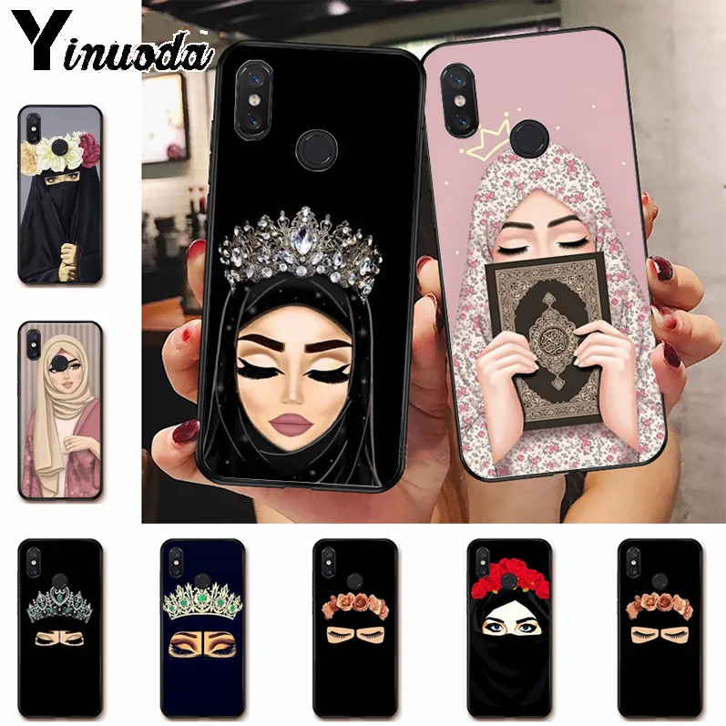 

Ynuoda Oriental Woman In Hijab Face Muslim Islamic Gril Eyes Amazing for xiaomi mi 8 se 6 note3 redmi 5 5plus note 5 case coque