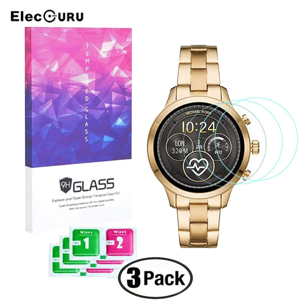 for Michael Kors Access Runway Smartwatch Tempered Glass Screen Protector  Film 9H Tempered Glass Anti-scratch Protective Guard - AliExpress Consumer  Electronics