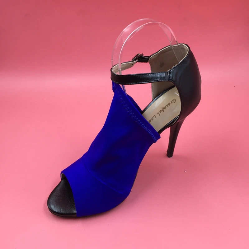 royal blue sling back shoes