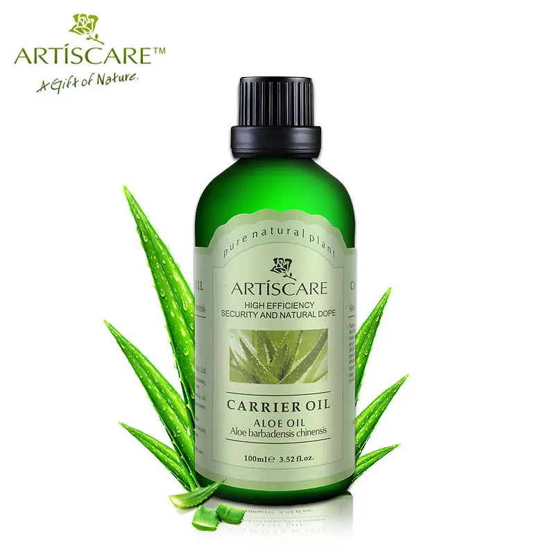 ARTISCARE 100% Natural Aloe Base Oil 100ml Moisturizing and Hydrating Repair Skin Anti-Aging Face Massage Oil Aloe Carrier Oil