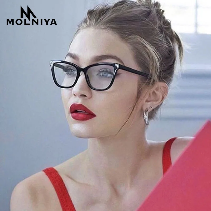 2019 прозрачные женские оправы для очков MOLNIYA модная квадратная фотография Женский