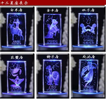 

Crystal twelve zodiac mother's Day Mother's day to send a birthday gift for Valentine's Day Valentine's Day music box