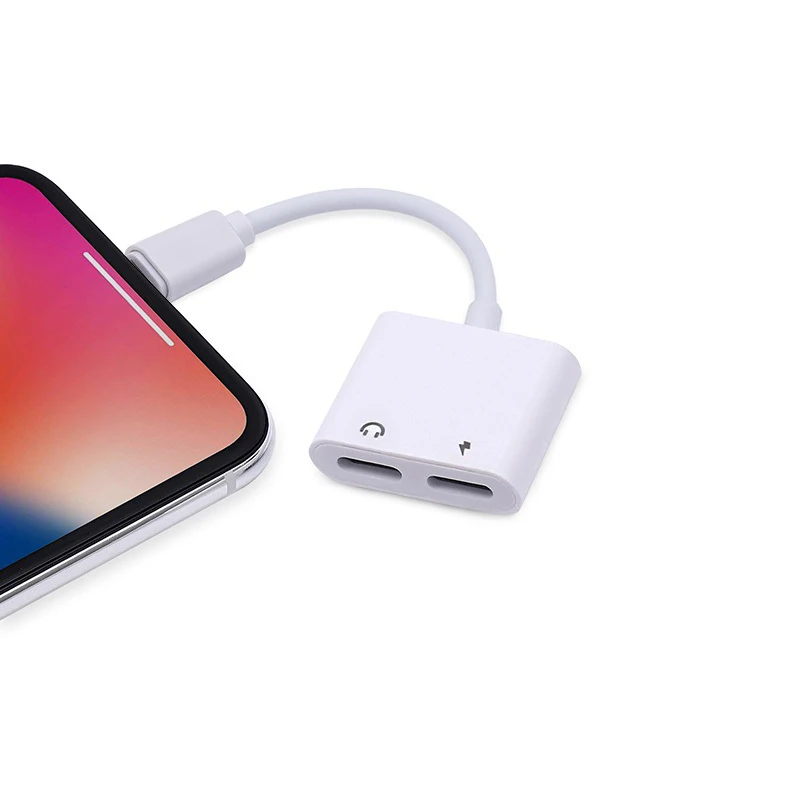 3 5 мм адаптеры гарнитура для Iphone 7 8 наушники Аудио iOS 11 12 2 в 1 Lightning зарядное
