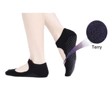 Профессиональные носки для йоги взрослые противоскользящие домашние носки из хлопка с махровым носком спортивные носки товар