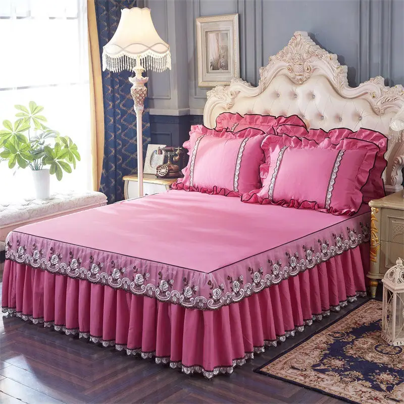 1/3 шт. роскошный кружевное постельное покрывало кровать для принцессы постельное белье наволочка постельное белье с вышивкой разнообразие стилей
