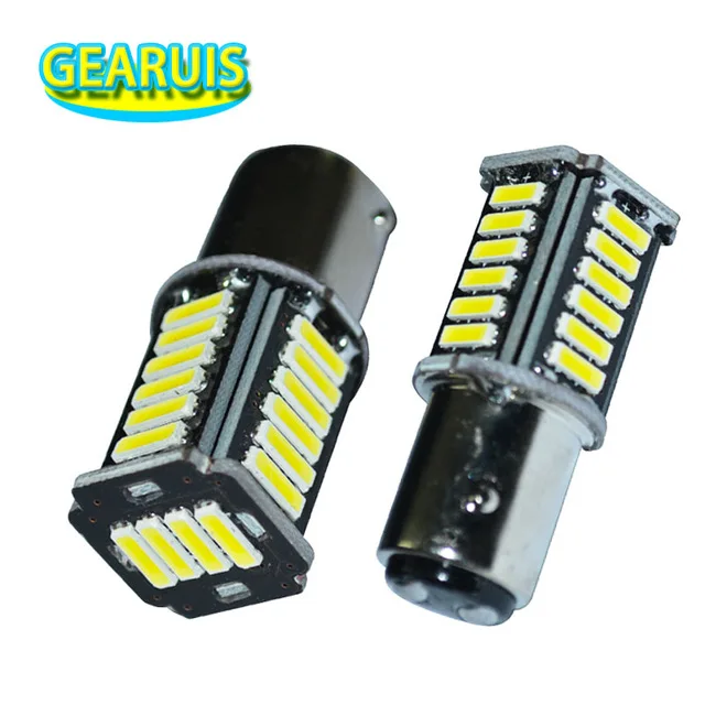 

10 шт., Автомобильные светодиодные лампы 1157 bay15d P21W 28 SMD 6000 mA