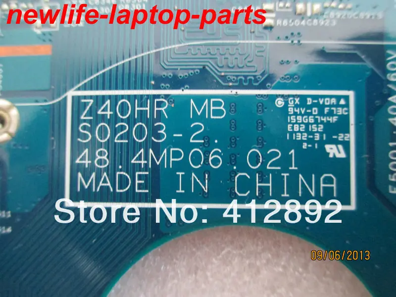 Оригинальная материнская плата VPCEG VPCEG38 series модель MBX 250 Z40HR MB S0203 2 48 4mp06. 021 A1829659A