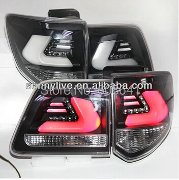 

2011 -13 year LED Taillights Rear Lamps for TOYOTA SW4 Fortuner smoke Housing Clear lens