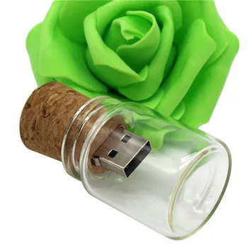 

TEXT ME New style drifting bottle usb+box 64GB usb flash drive pen drive 4GB 8GB 16GB 32GB usb2.0 pendrive gift u disk