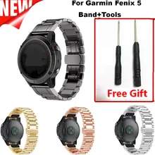 Горячая для Garmin Fenix 5 Смарт-часы браслет из нержавеющей стали быстроразъемный подходящий ремешок для Garmin Fenix 5 часы Лучший подарок