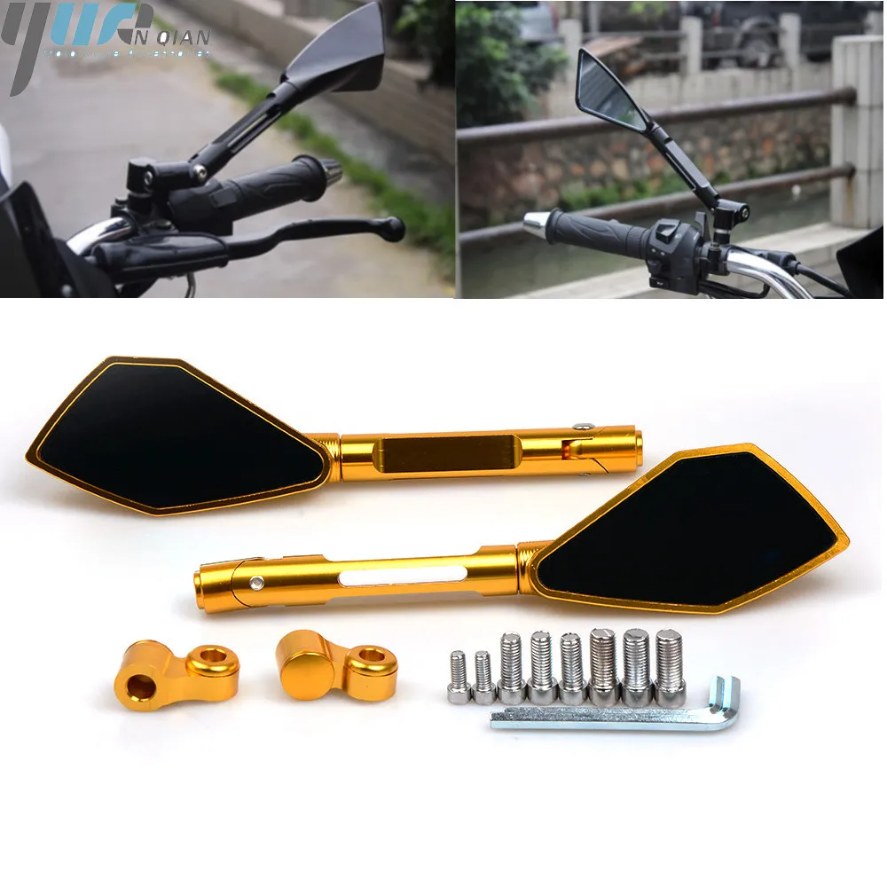 

Racer motorcycles accessory CNC aluminum motorcycle mirrors fitting For KAWASAKI ZX6R ZX636R ZX6RR Z800 Z 800 Z750 Z1000 ZX10R