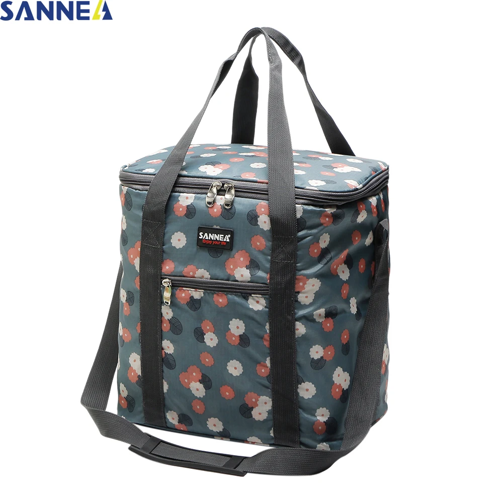 

SANNE 20L Big Insulated Cooler Lunch Bags for Women Men Outdoors Thermal Picnic Tote Food Storage Lunch Bag for Family CL2012-1