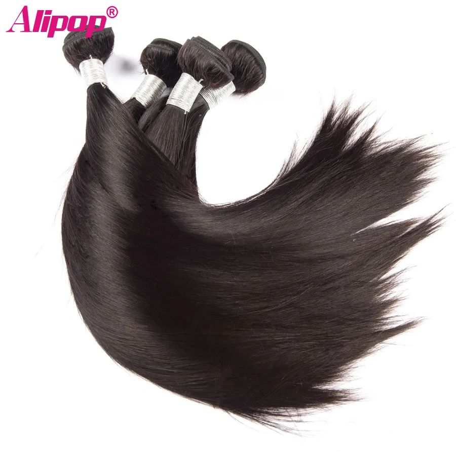 Alipop Hair Peruvian Straight Hair Bundles Human Hair Bundles 1/3 Bundle Deals Double Weft Remy Hair Extension Natural Color Alipop Hair Peruvian Straight Hair Bundles Human Hair Bundles 1/3 Bundle Deals Double Weft Remy Hair Extension Natural Color