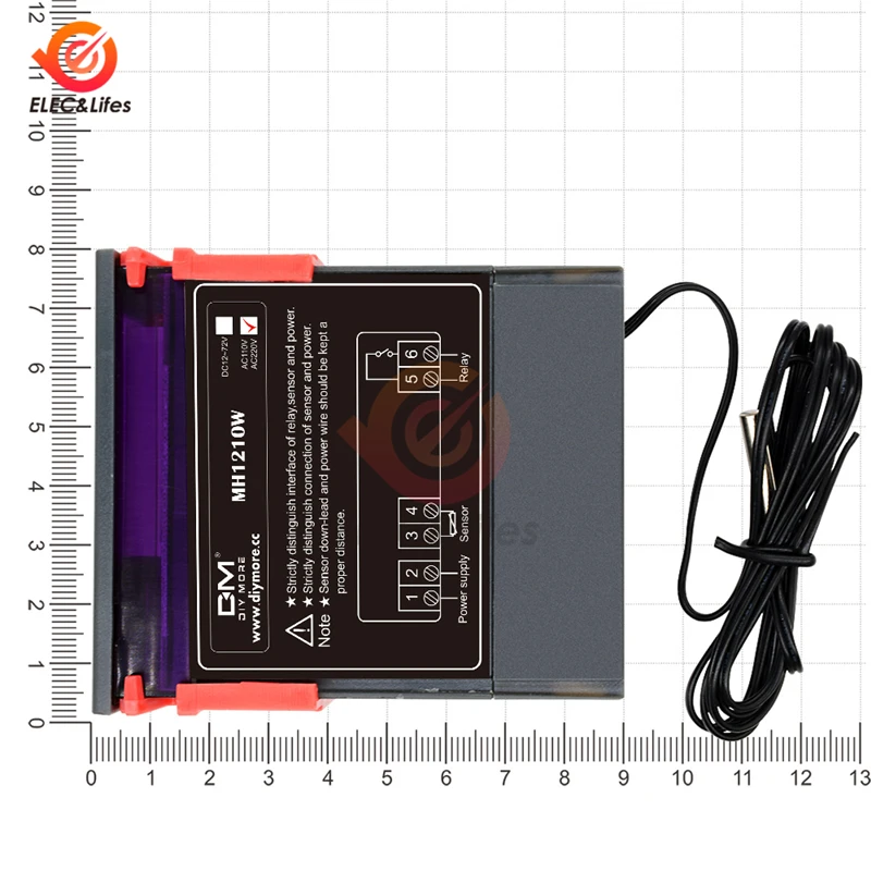 3 StüCke AC110V-220V 10A Digitaler LED Temperatur Regler Thermostat Steuer Schal 