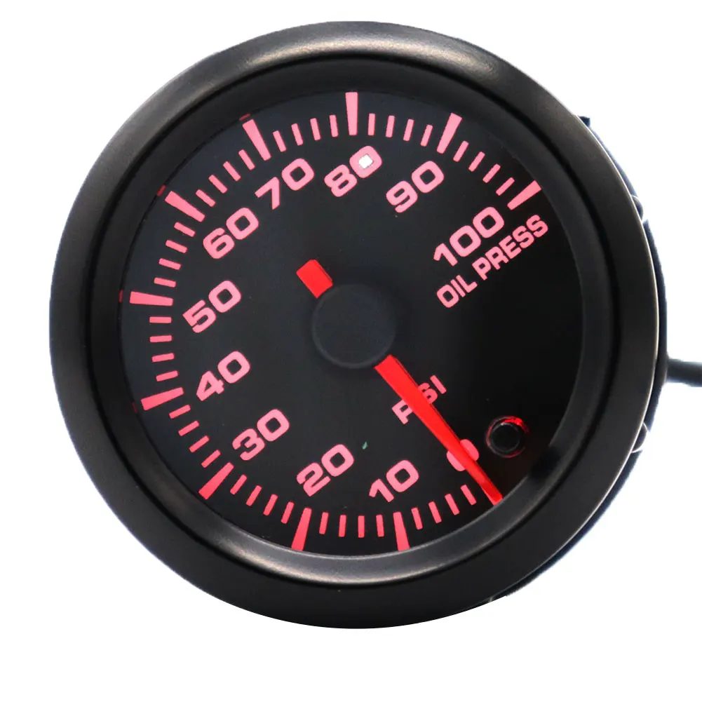 B4086 0-100PSI 7 светодио дный цветов Светодиодная подсветка 12 В в автомобильный датчик давления масла с датчиком 0-100PSI
