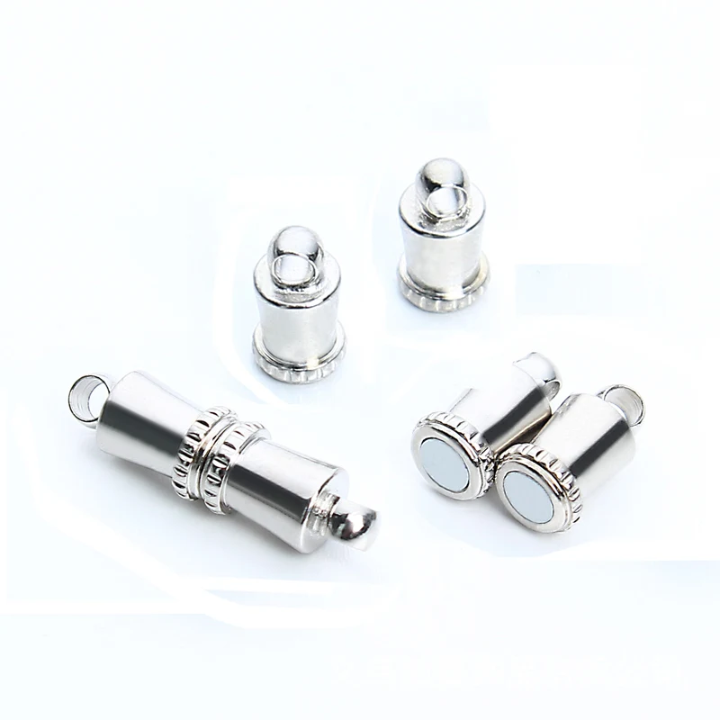 

10pcs Copper Magnetic Clasps Jewelry Findings Diy Making Connected Clasps For Leather Cord Necklace Bracelets Handmade