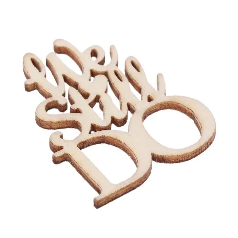 

15Pcs Wooden We Still DO Table Confetti Scatter Vintage Rustic Wedding Party Decor Craft Scrapbook Decorations