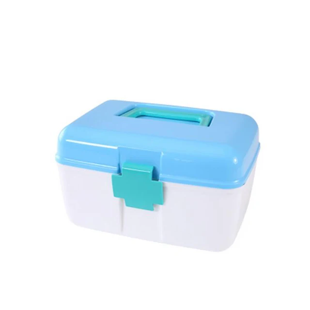Small medical kit home portable multilayer medical boxes drug storage box medicine organizer