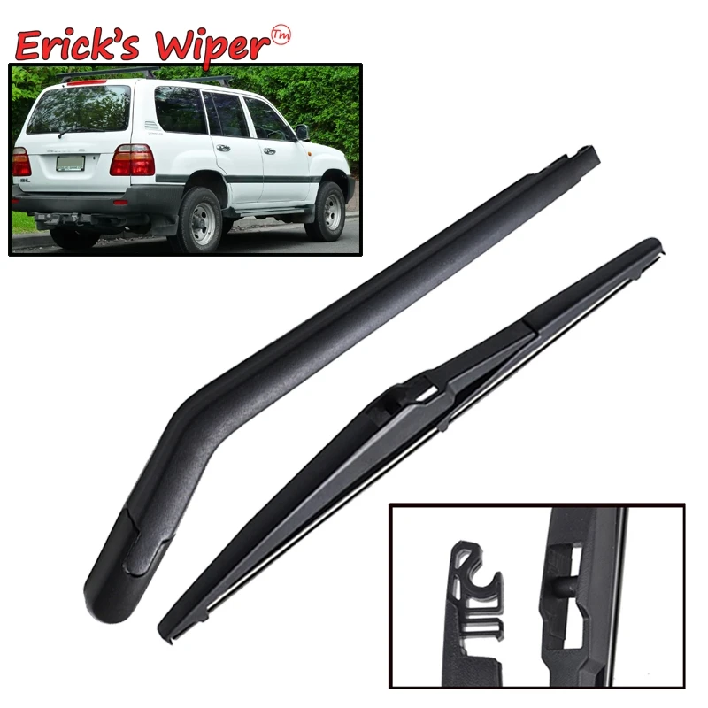 Erick's Wiper 14" Rear Wiper Blade Arm Set Kit For TOYOTA Land Cruiser J100 1999 2007 Windshield