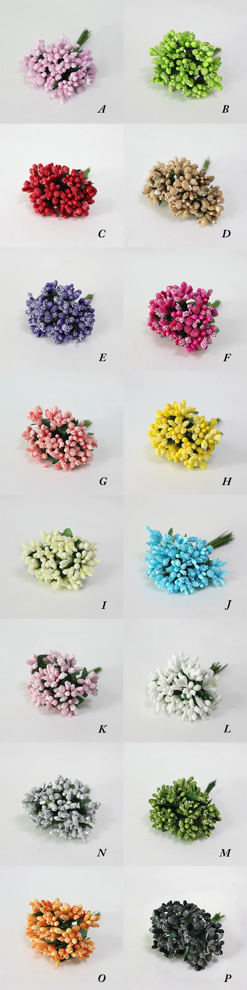 JAROWN Artificial Small Berry Colorful Beads Candy Box Gift Box Accessories DIY Wedding Creative Garland Flores Decor Flower (29)
