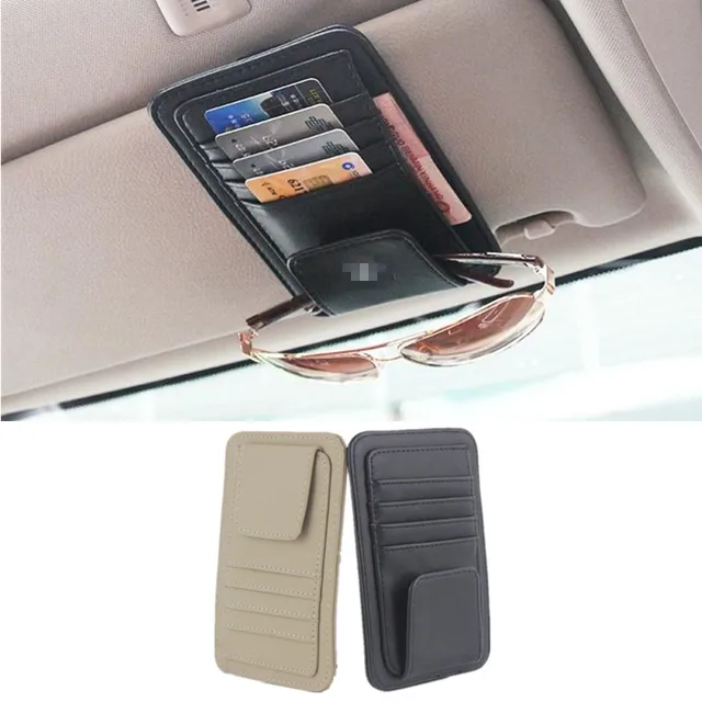 1x Car Credit Card Holder For Toyota Corolla Avensis Yaris Rav4