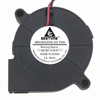 

2PCS LOT Gdstime DC 5V 2P 50mm 50x15mm 5cm Brushless Cooling Blower Fan