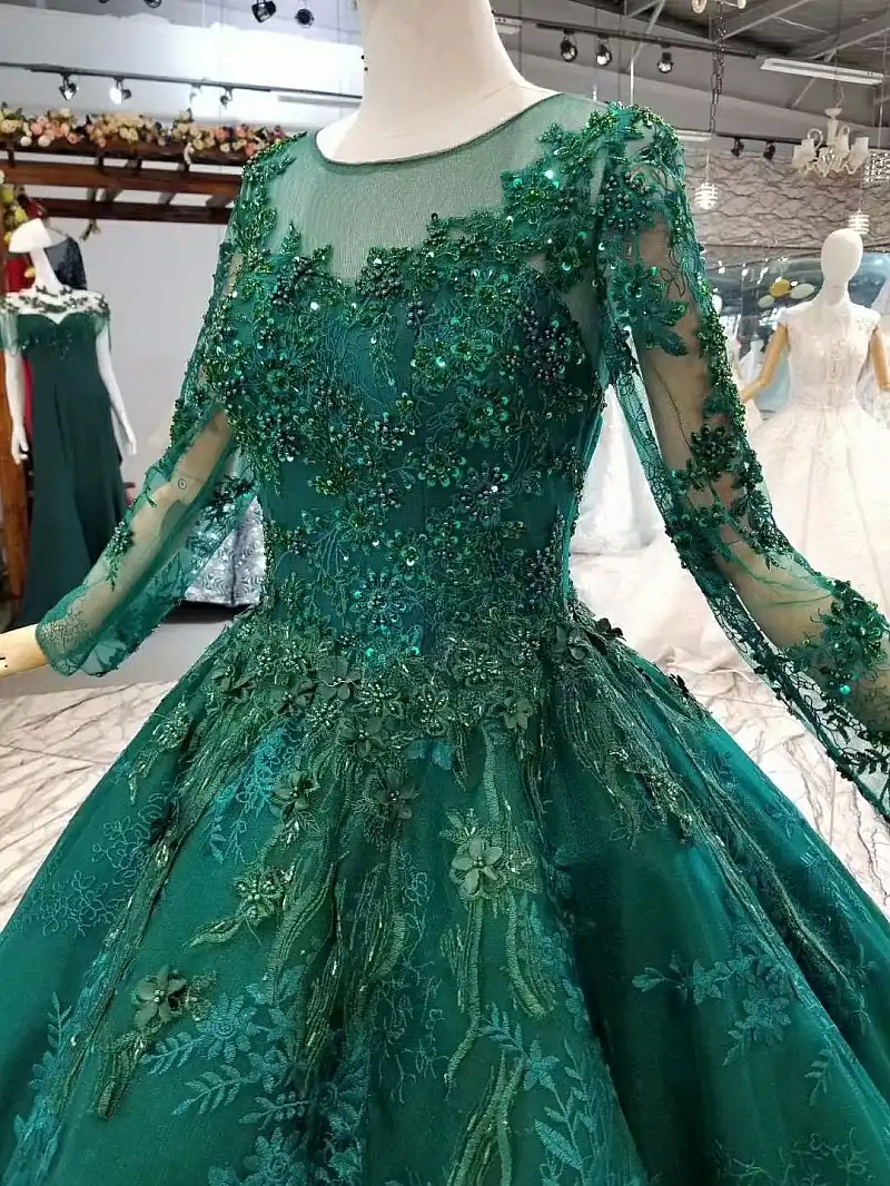 royal green gown