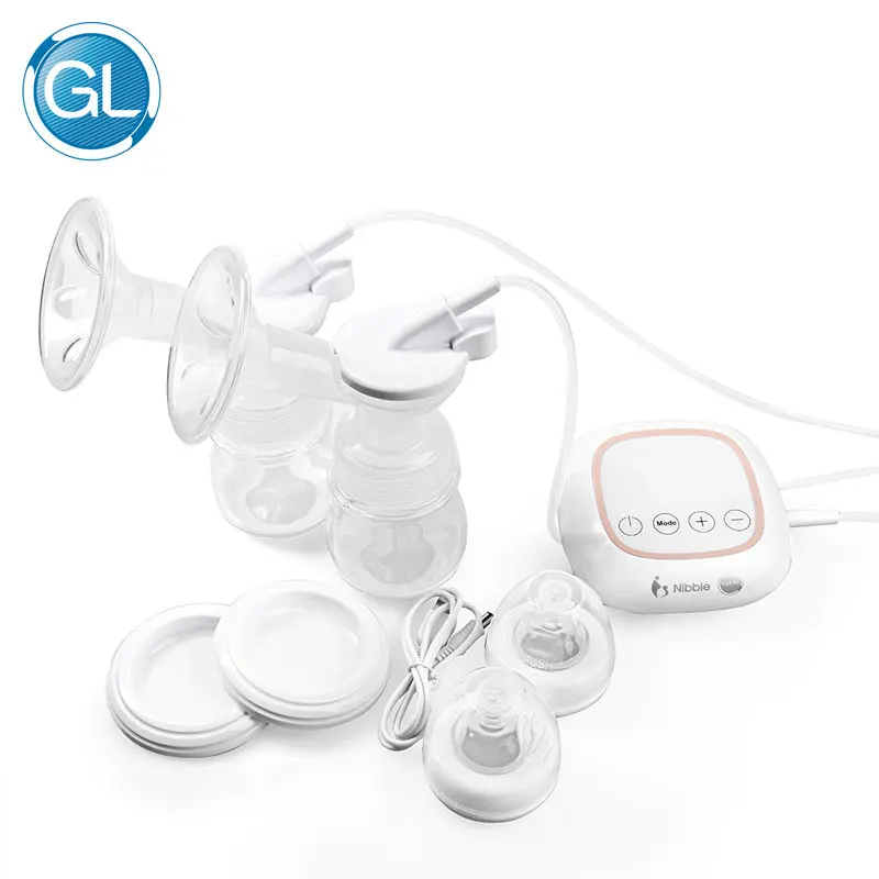 GL Electirc Breast Pump Double Bottle USB Charge Portable Quite BPA
