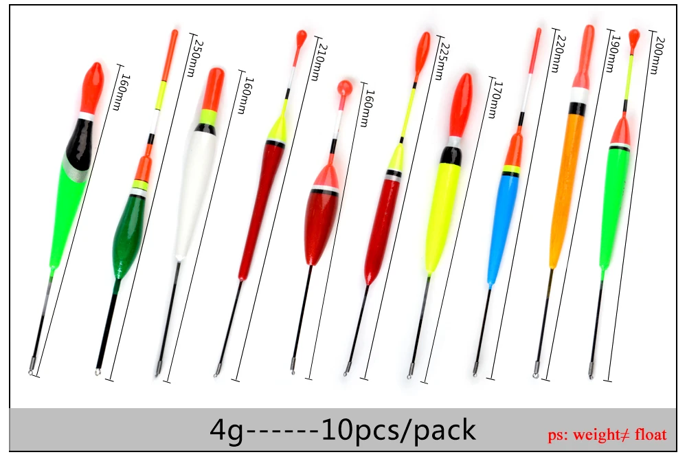 FTK поплавок для рыбной ловли Баргузинский ель поплавки 10 шт./лот поплавок 2/3/5 г смешанные цвета для ловли карпа