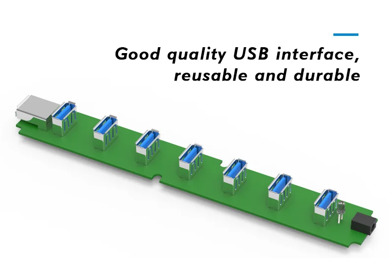 Blueendless 5 Гбит/с, высокая Скорость 4 Порты и разъёмы USB 3,0 концентратор с вкл/выключение usb-хаб для настольного кабель для ноутбука DC# H403U3