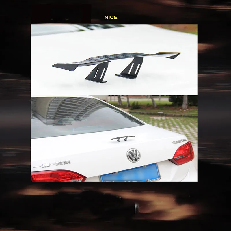 RASTP Car 17 см черный углеродное волокно Twil Look GT Крошечный Мини задний