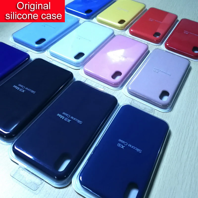 

Have LOGO Original Official Style Silicone Case For iPhone X Xs MAX XR cover For Apple iPhone 7 8 Plus 6 6s 5s SE Case with logo