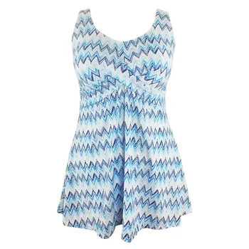 

Printed striped ladies swimsuit plus fertilizer increase split two-piece triangular swim suit swimwear women bathing suits