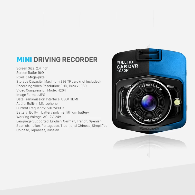 Seicane мини камера ночного видения с углом обзора 170 градусов HD 1080P поддержка