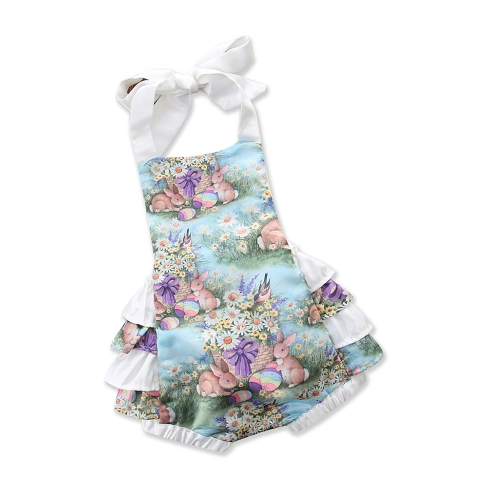 

Gift Baby Girl Summer Birthday Fancy Party Costume Holiday Casual Bodysuit Cute Sweet Floral Outfit Gift