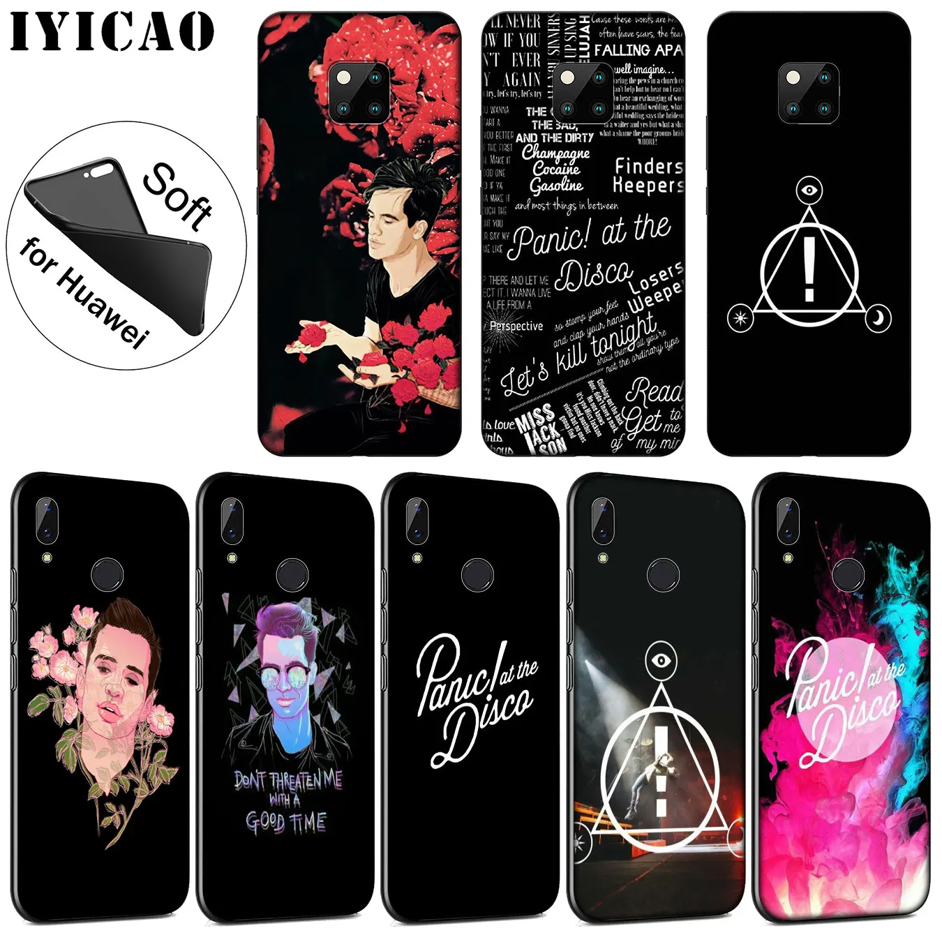 IYICAO Panic! В Disco Мягкий силиконовый чехол для телефона Huawei Mate 30 20 10 Pro Nova 5I 5T 5 4 4E 3i 3 2i Lite