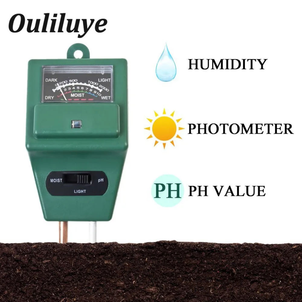 

Soil Water Moisture light PH Meter Tester Digital PH Analyzer Test Detector ec Meter Sensor for Garden Plant Flower Hydroponic