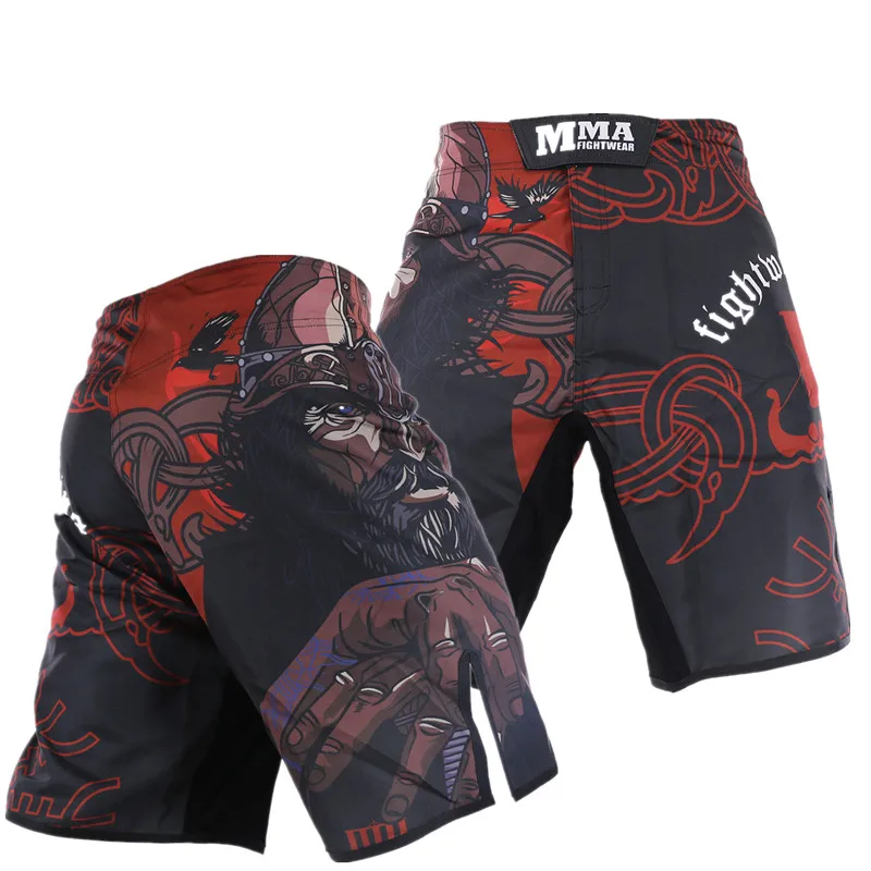 Günstig MMA Kick Boxing Fight Shorts Grappling Muay Thai Käfig Kampf Kurzen Kickboxen Kampfkunst Training Gym Kleidung