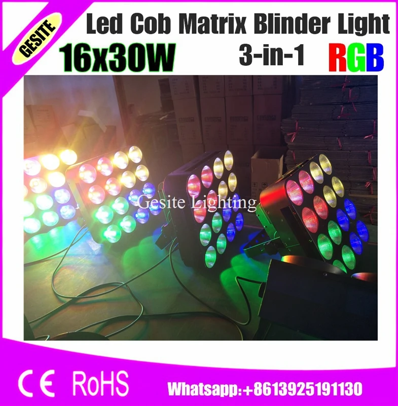 16 головка матрицы 30 Вт RGB 3 в 1 монолитный блок светодиодов света хороший стены DJ дежурное освещение dmx
