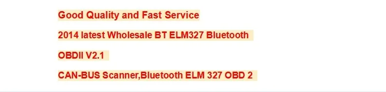 Hotaudio BT ELM327 Bluetooth OBDII V2.1 может-сканер шины, Bluetooth ELM 327 OBD 2