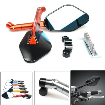 

For Kawasaki VERSYS 1000 Z1000 ZX10R ZX9R One Pair Motorcycle Mirror 7/8" Motorcycle Rearview Mirror CNC Aluminum 6 COLOR