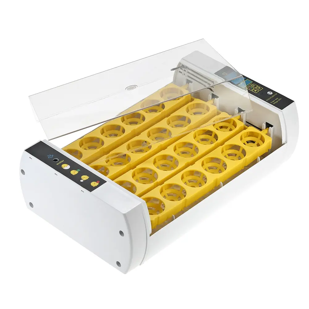 24-Eggs Intelligent Automatic Egg Incubator Temperature Control Hatcher for Hatching Chicken Duck Bird Quail Poultry 24-Eggs Intelligent Automatic Egg Incubator Temperature Control Hatcher for Hatching Chicken Duck Bird Quail Poultry