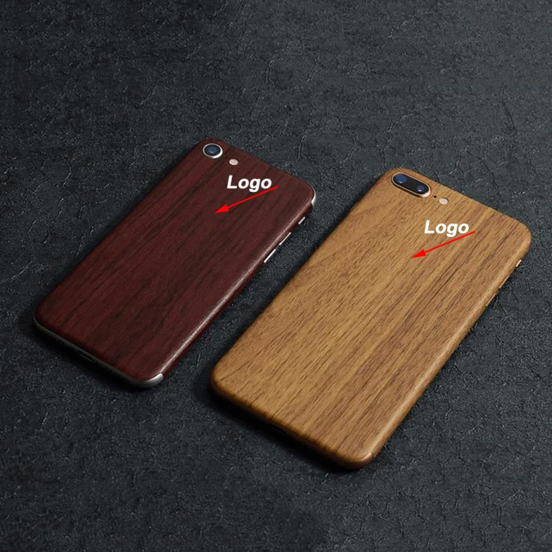 Дерево волокно декор для iphone 8 Plus мобильного телефона защитный iPhone8 7 6s 6 5s SE задняя