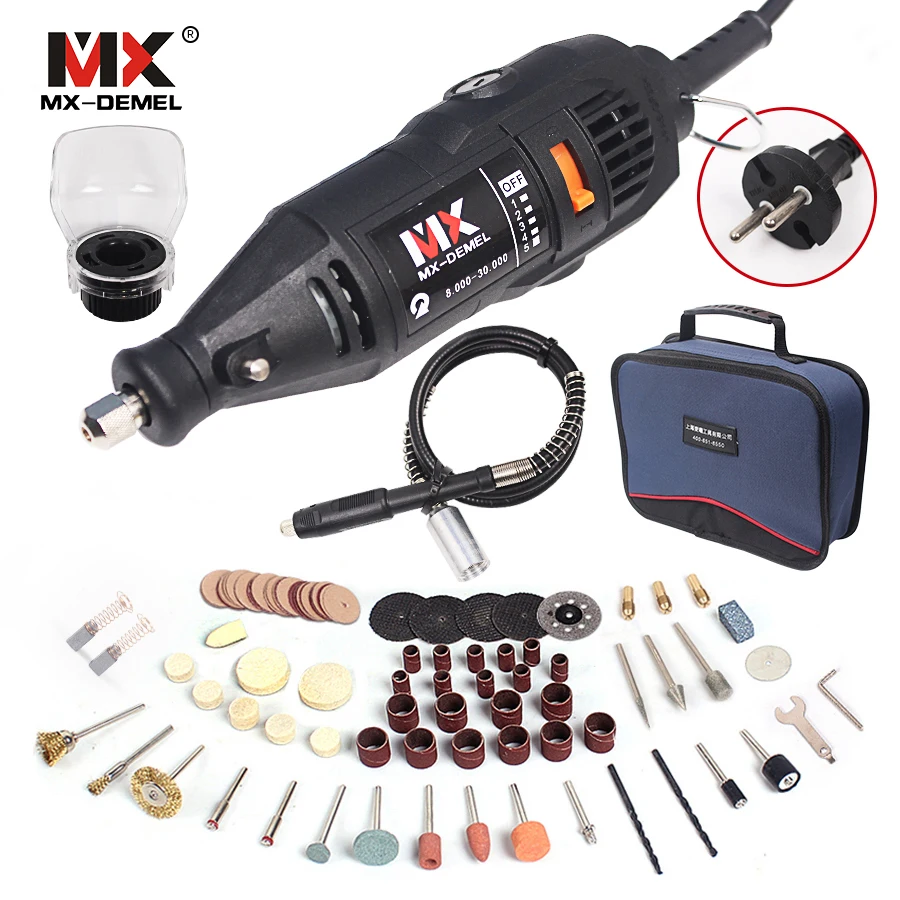 

Kingguard 130W Power Tools Electric Rotary Tool Dremel Mini Drill Dremel tools Variable Speed Dremel 133pcs Accessories