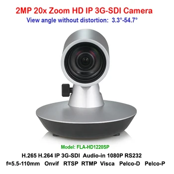 

H.265 2mp 20x Zoom 3G-SDI IP Mini Video Conference Camera Support RTSP RTMP VISCA PELCO Protocols