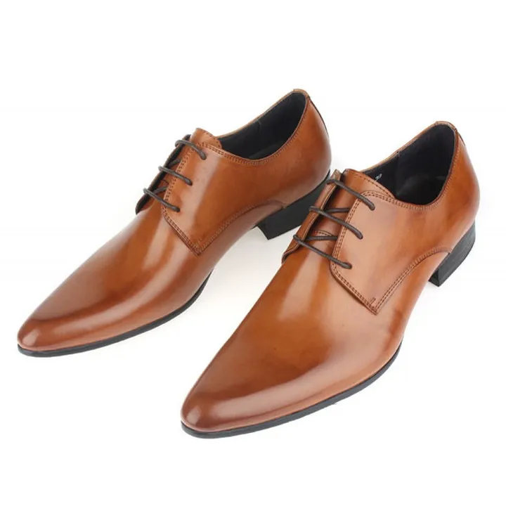 

High Quality Limited Men Dress Shoes Italian Style Genuine Leather Man Dress Shoes 2019 Pointed Toe Formal Shoes Male JS-A0028