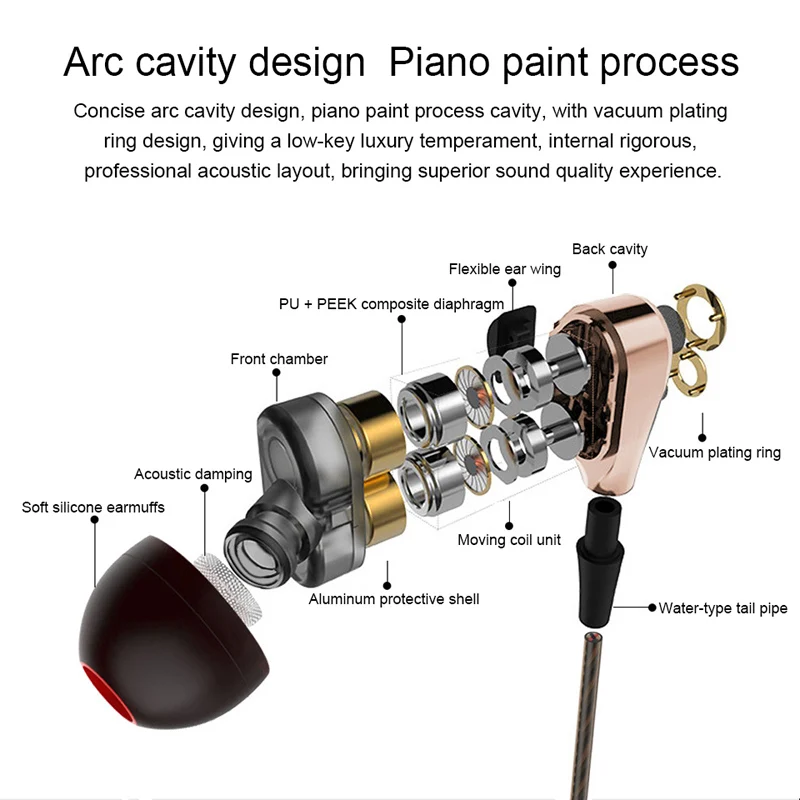 Four Speakers 6D Surround Sound Bluetooth Earphones With TF Card Play Stereo Bass Sport Wireless Headphone For Mobile Phone