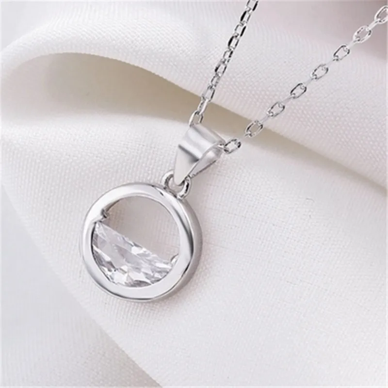 

925 sterling silver Pendant necklace Clear spring Women's fashion jewelry wholesale